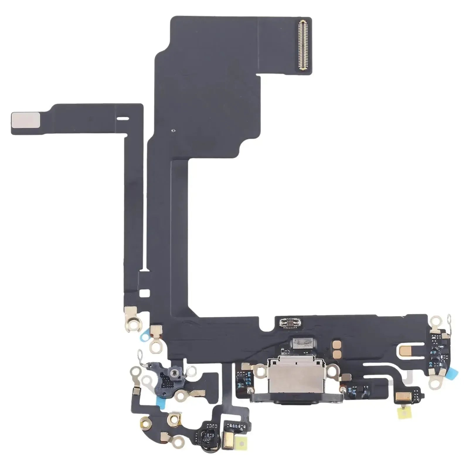 For Apple iPhone 15 Pro Charging Port Flex Cable Replacement - Black
