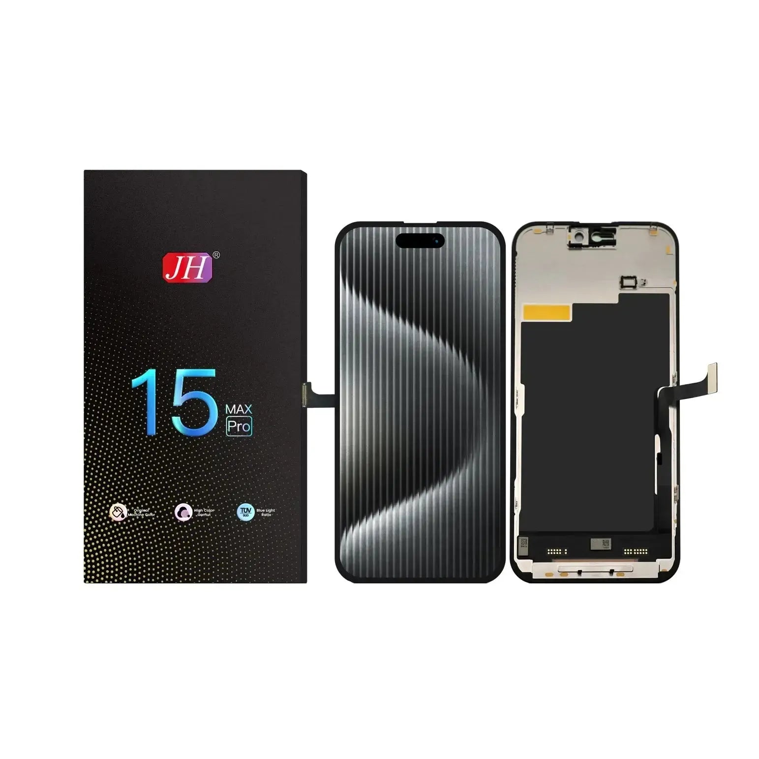 For Apple iPhone 15 Pro Max LCD Screen Replacement JH FHD - Black