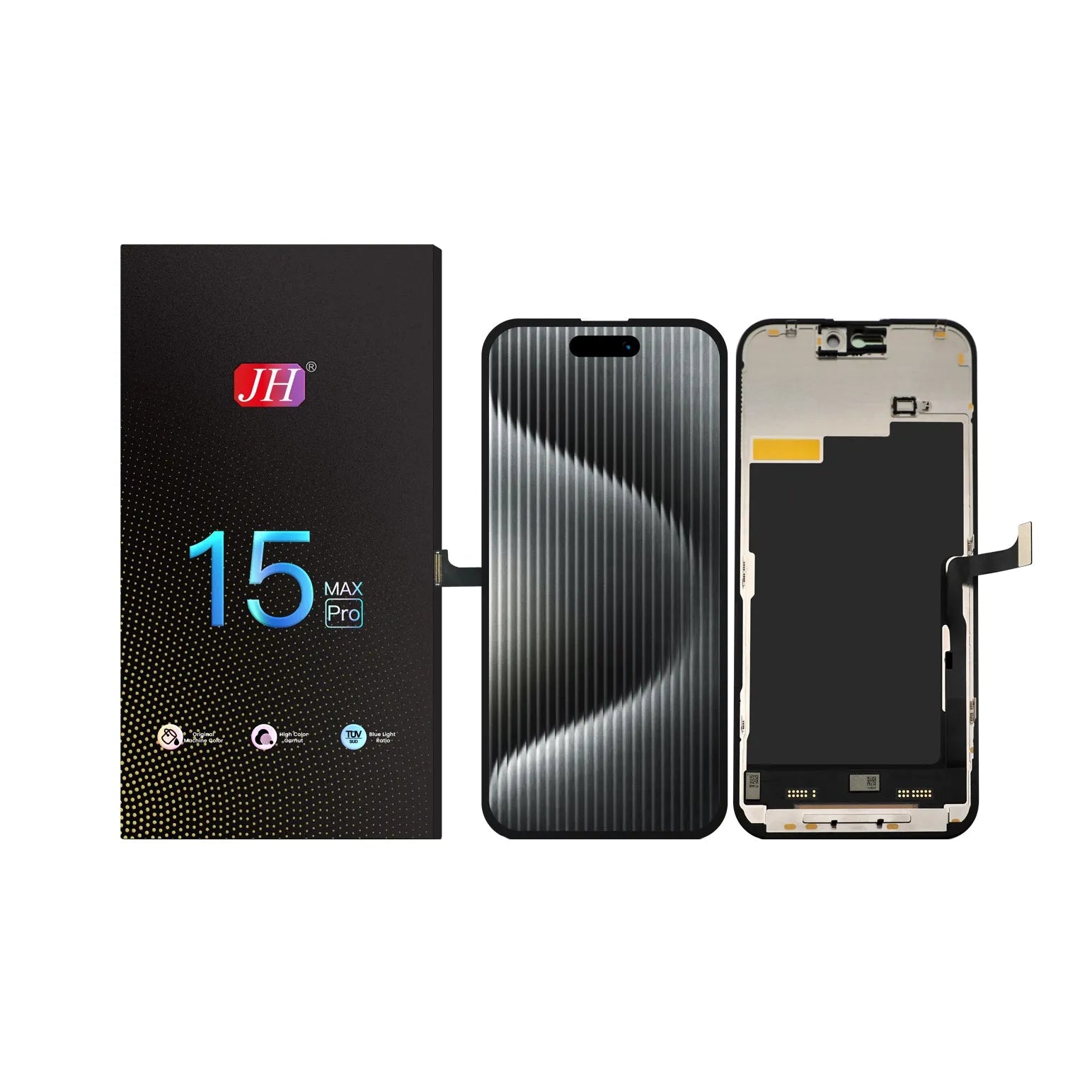 For Apple iPhone 15 Pro Max LCD Screen Replacement JH FHD - Black