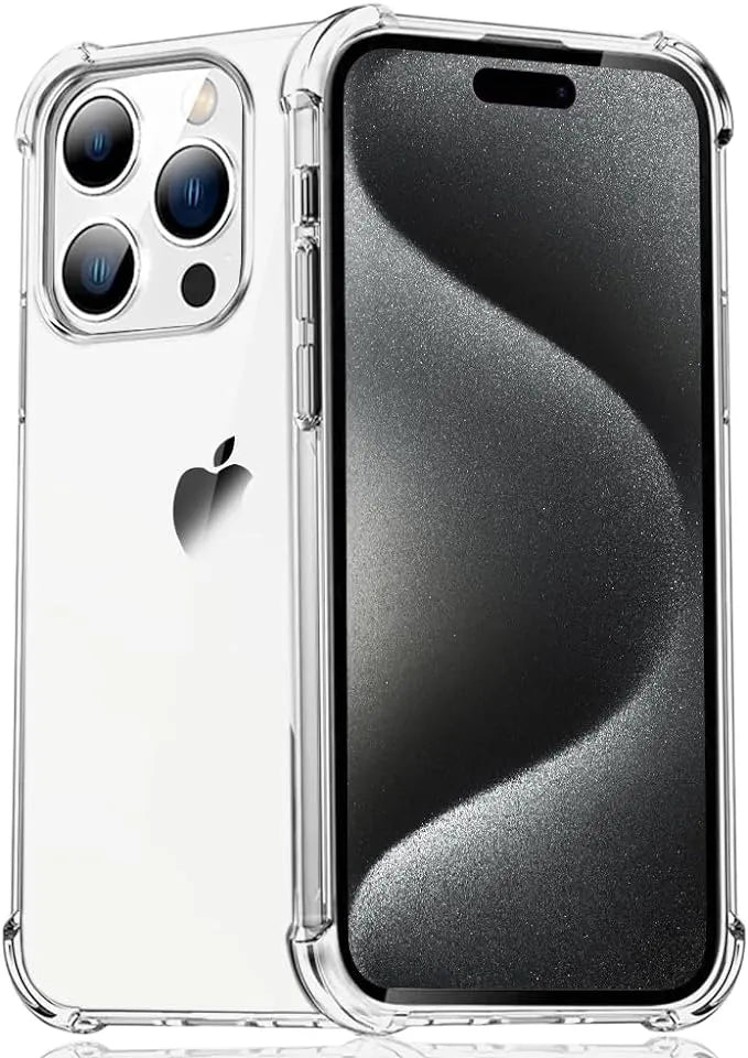 For Apple iPhone 15 Pro Shockproof Transparent Gel Case