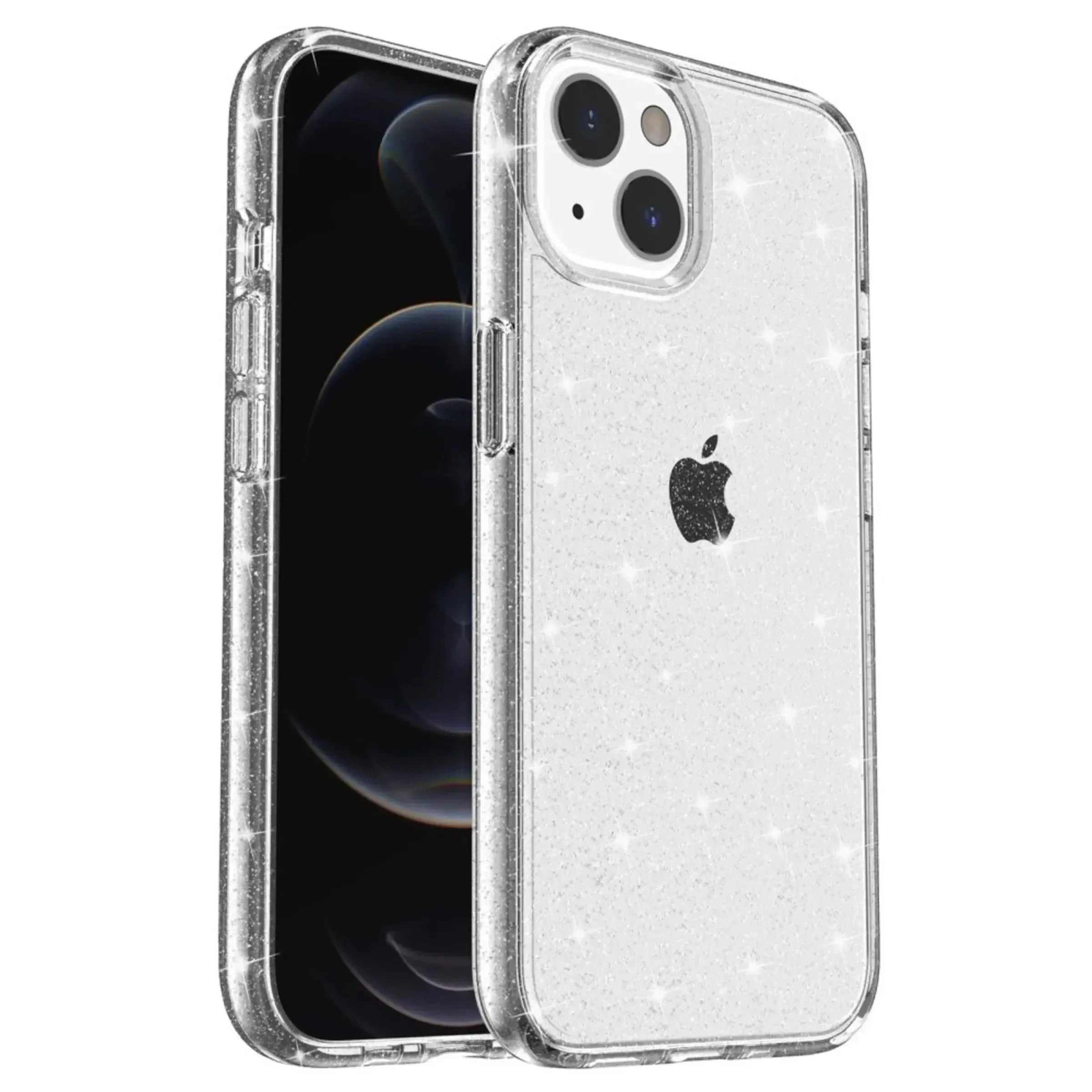 For Apple iPhone 15 Terminator Axis Design Case Glitter Clear