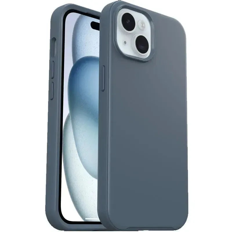 For Apple iPhone 16 Heavy Duty Symmetry Design Case Blue