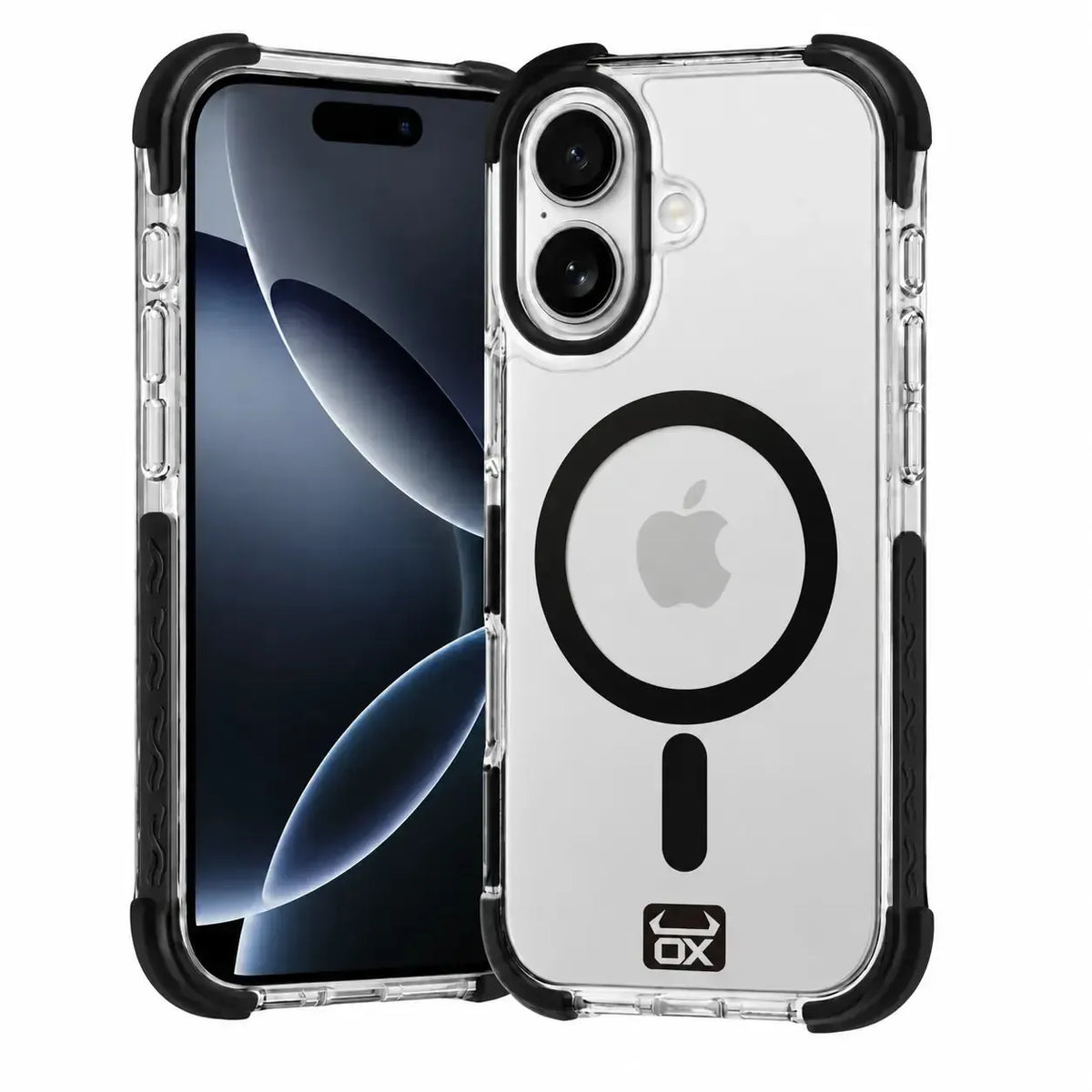 For Apple iPhone 16 OX Armour Case MagSafe Compatible - Bear Black