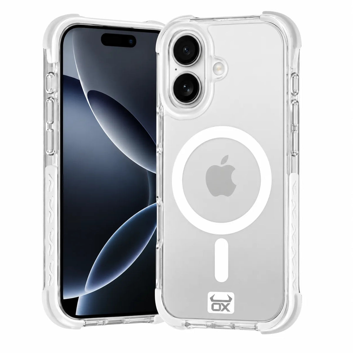 For Apple iPhone 16 OX Armour Case MagSafe Compatible - Wolf White