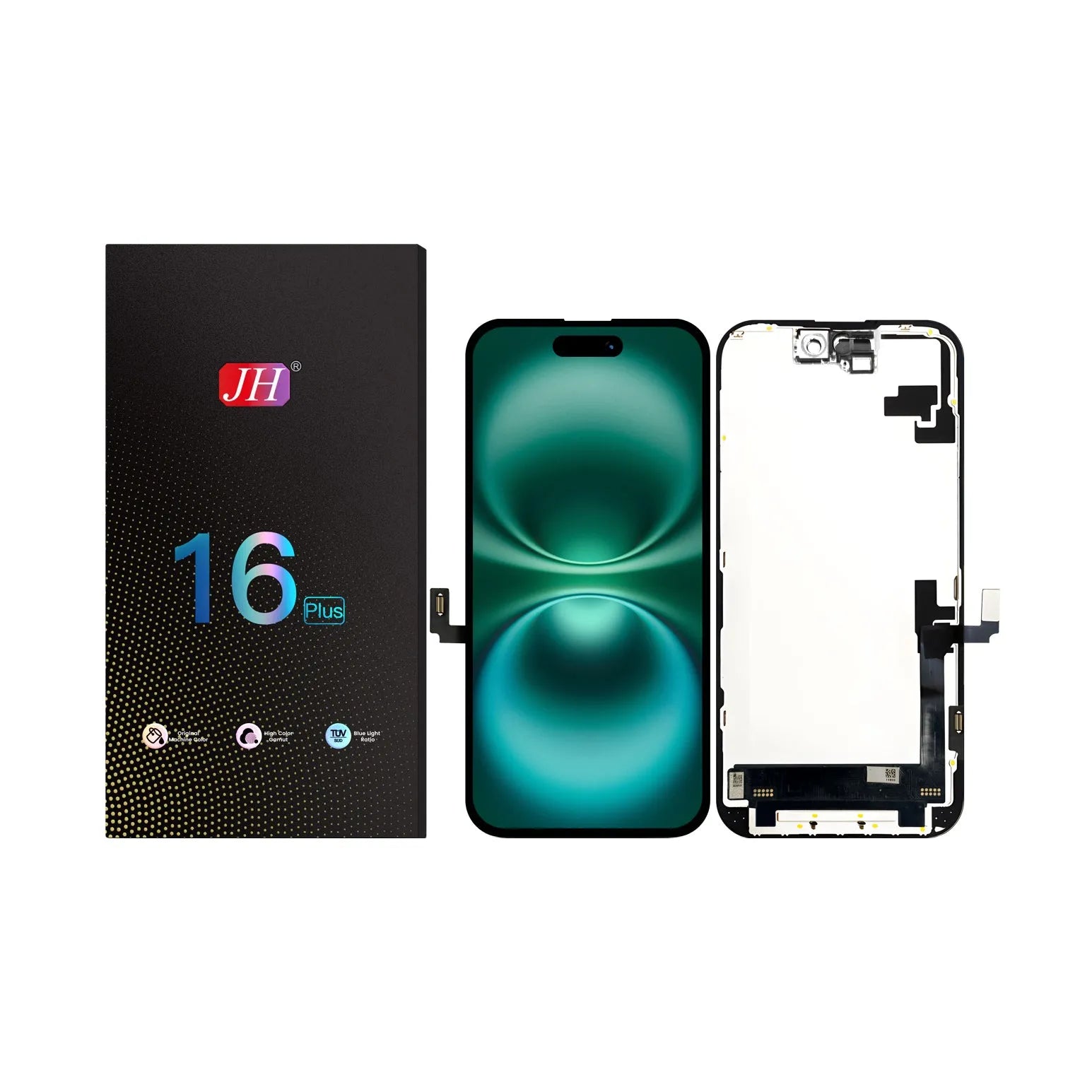 For Apple iPhone 16 Plus LCD Screen Replacement JH FHD - Black