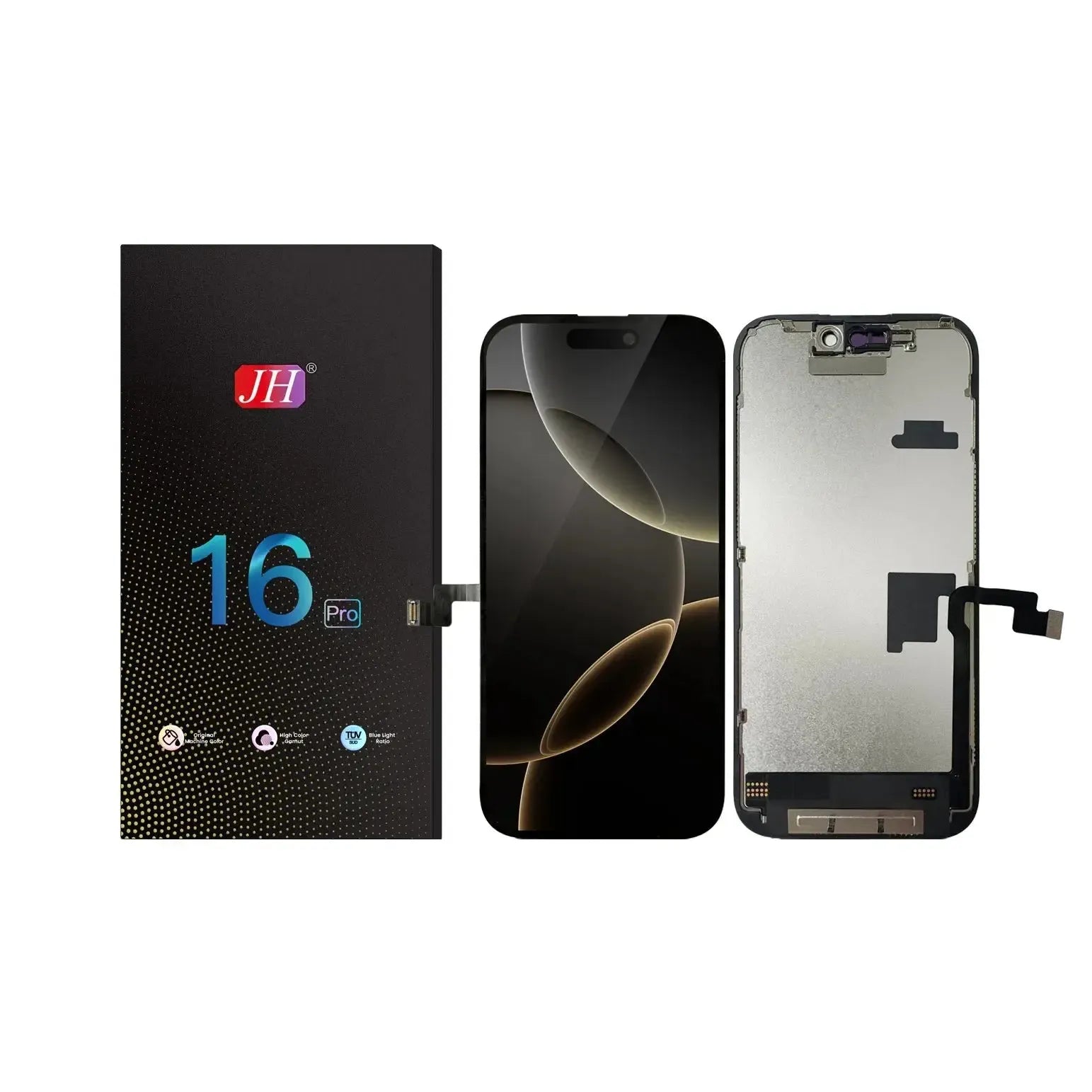 For Apple iPhone 16 Pro LCD Screen Replacement JH FHD - Black