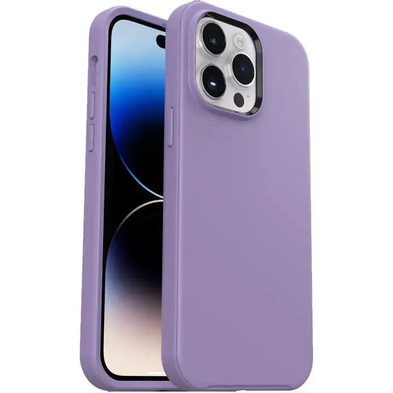For Apple iPhone 16 Pro Max Heavy Duty Symmetry Design Case Purple