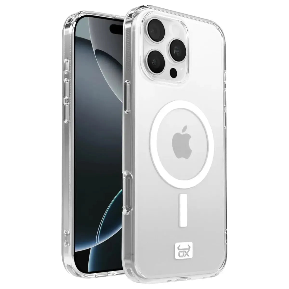 For Apple iPhone 16 Pro Max OX MagClear With MagSafe Case - Polar White