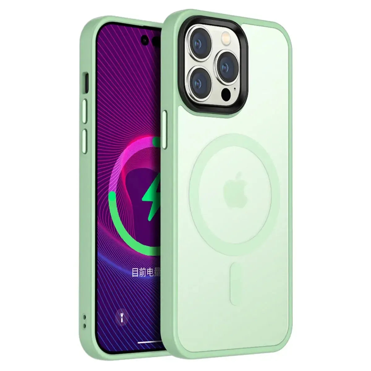 For Apple iPhone 16 Skin-Feel Magnetic Magsafe Case Green