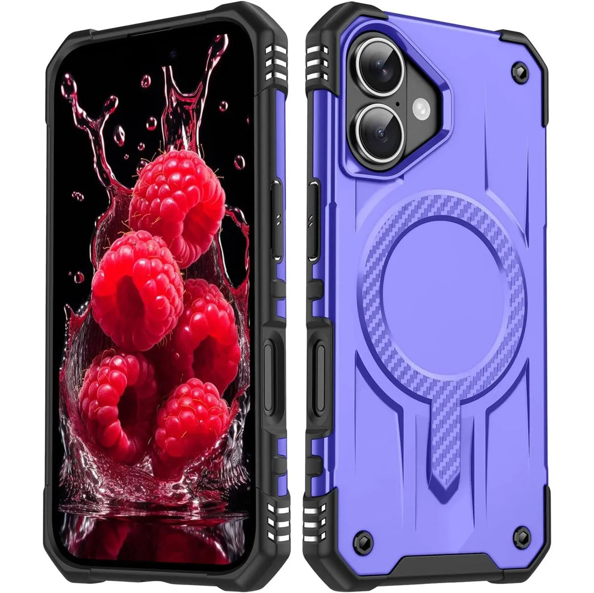 For Apple iPhone 16 Starship Magsafe Magnetic Case Purple