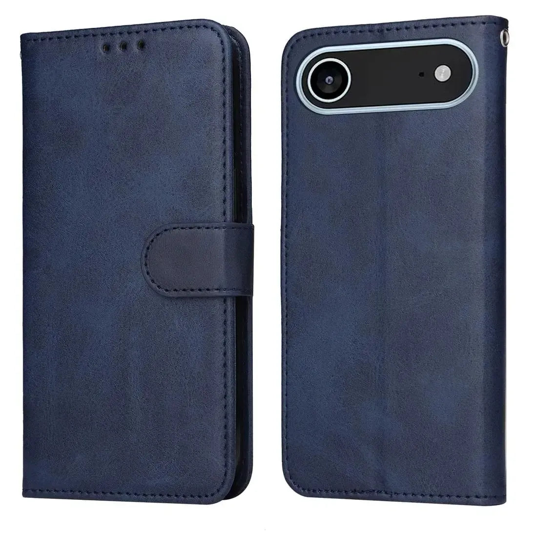 For Apple iPhone 17 Air Premium Aokus Wallet Case Blue