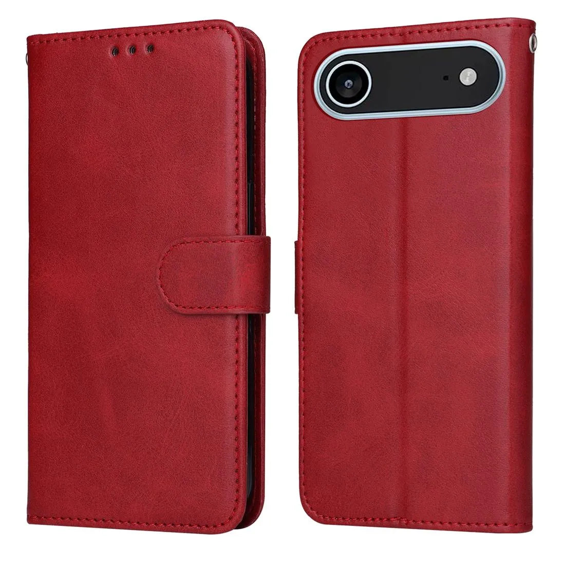For Apple iPhone 17 Air Premium Aokus Wallet Case Red