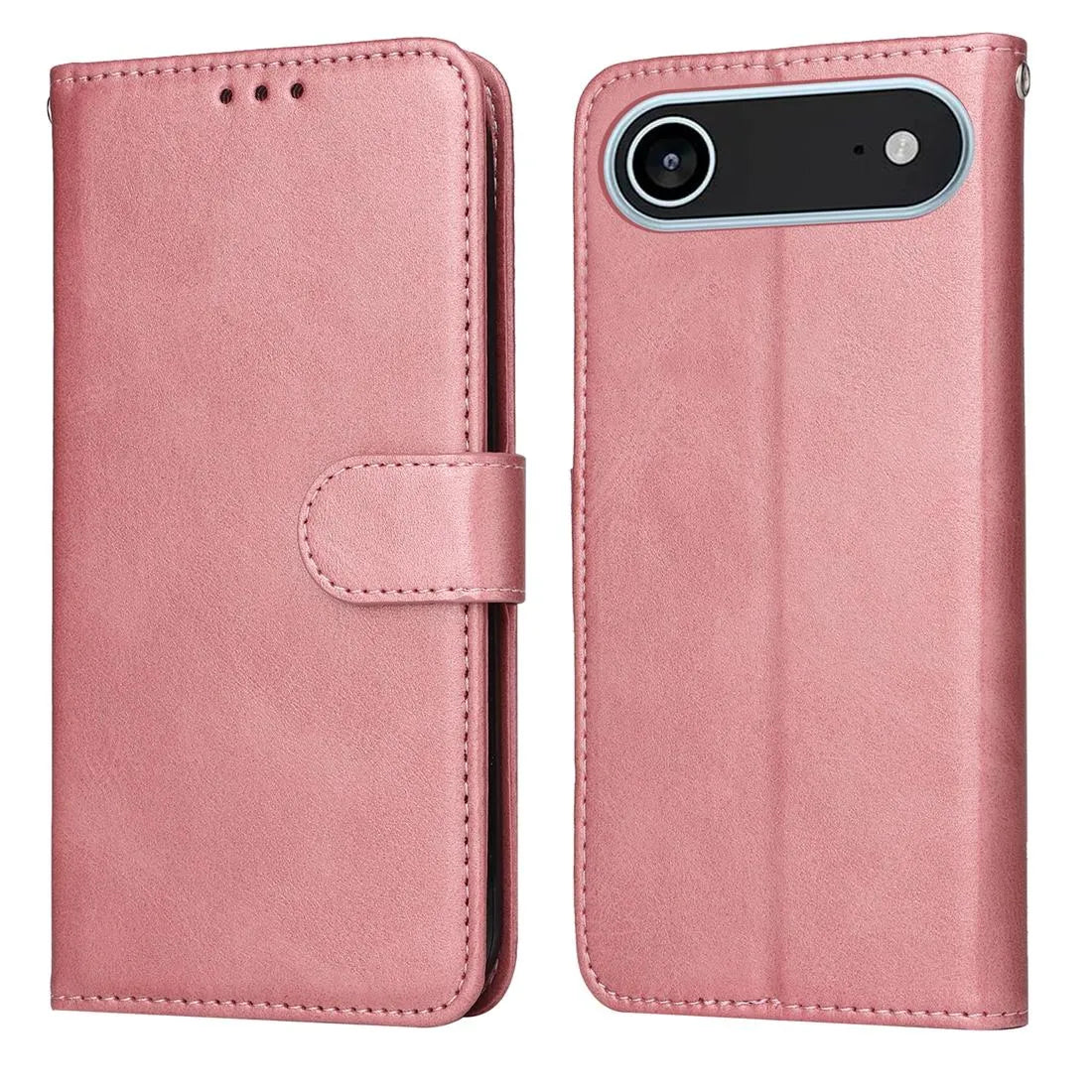 For Apple iPhone 17 Air Premium Aokus Wallet Case Rose Gold