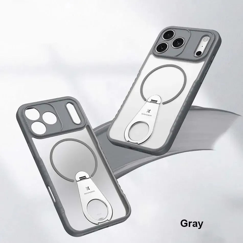 For Apple iPhone 17 Air Xundo ROTATEMATE Magsafe Ring Case Gray