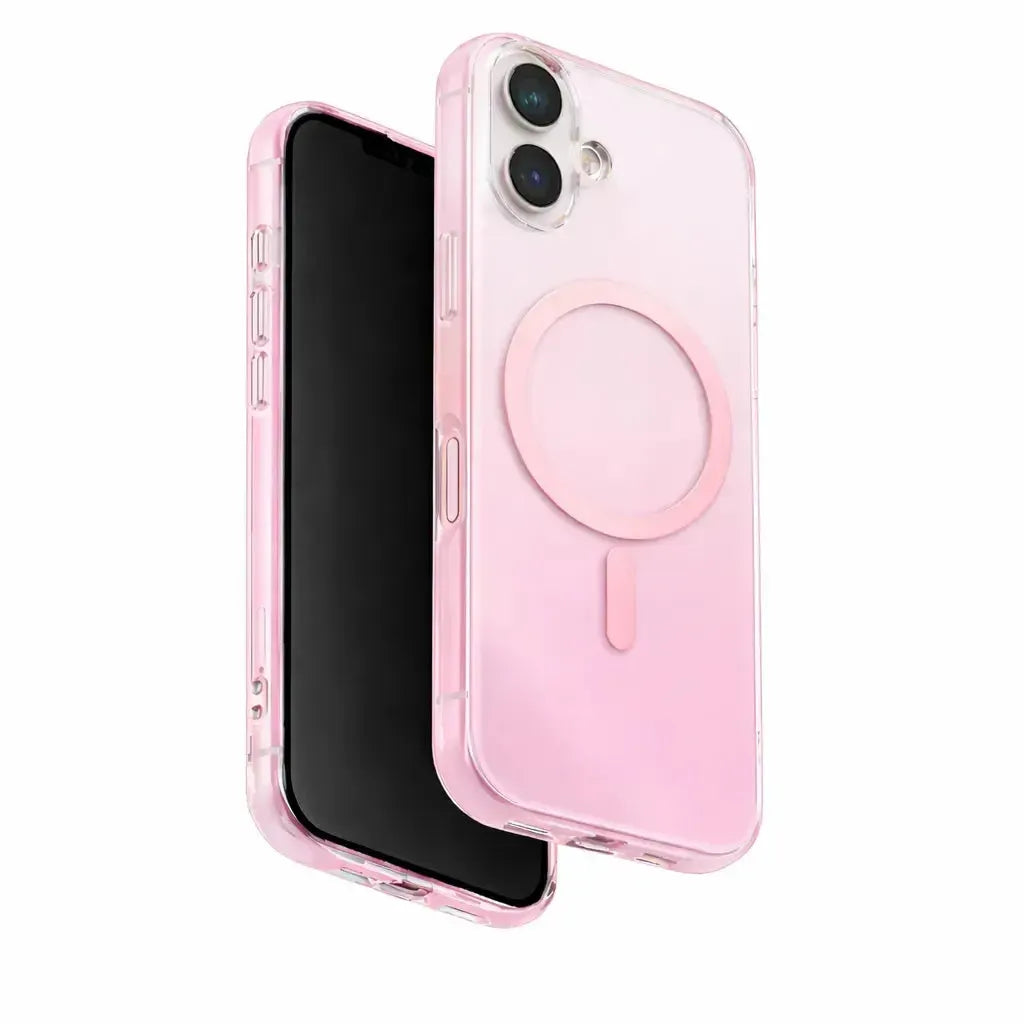 For Apple iPhone 17 Dual Shade Magsafe Magnetic Hard Case Pink