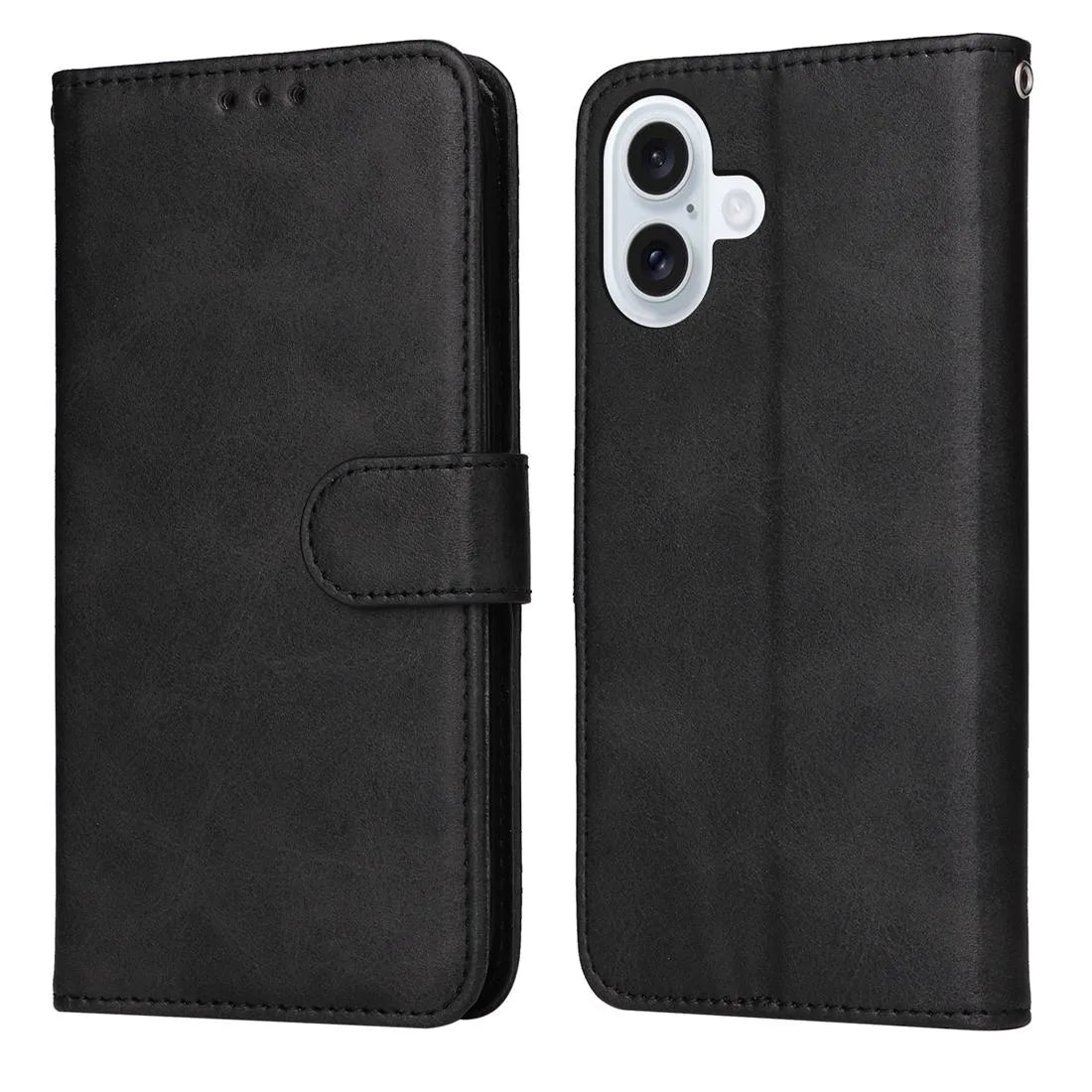 For Apple iPhone 17 Premium Aokus Wallet Case Black