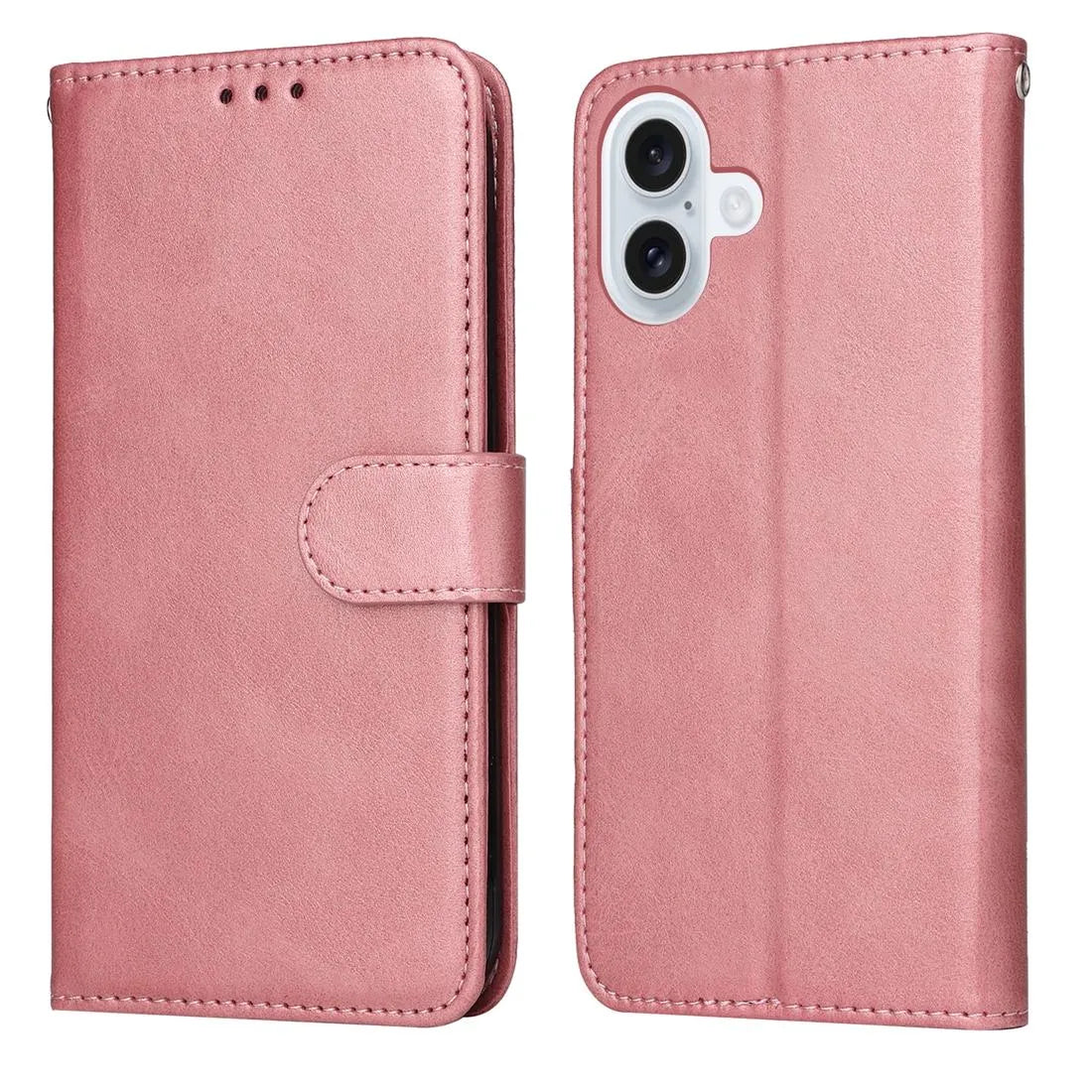 For Apple iPhone 17 Premium Aokus Wallet Case Rose Gold