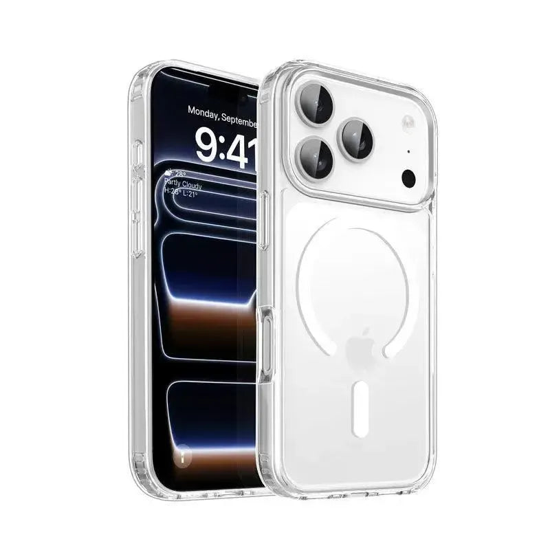 For Apple iPhone 18 Pro Max See-Through Magnetic Hard Case Clear