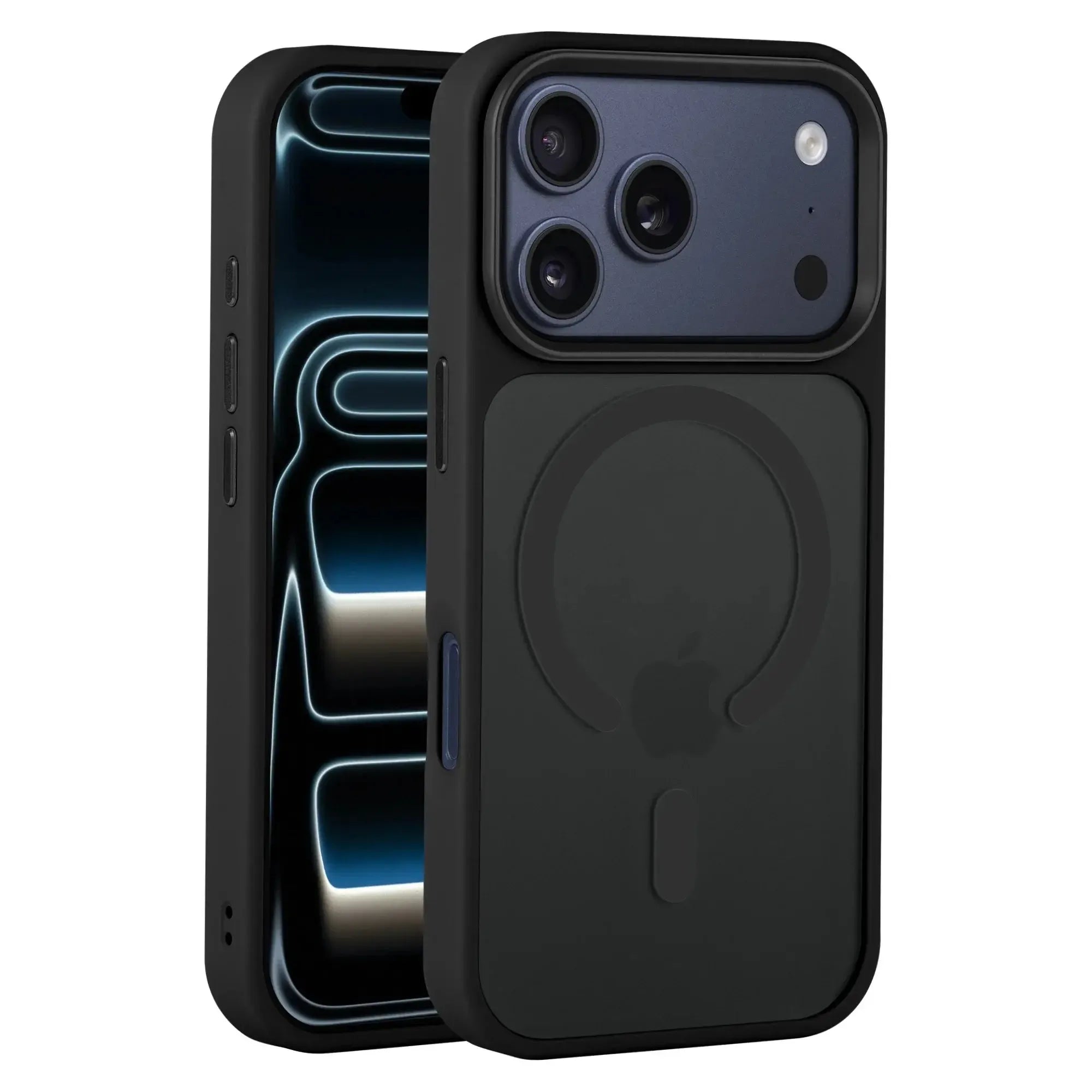 For Apple iPhone 17 Pro Max Skin-Feel Magnetic Magsafe Case Black