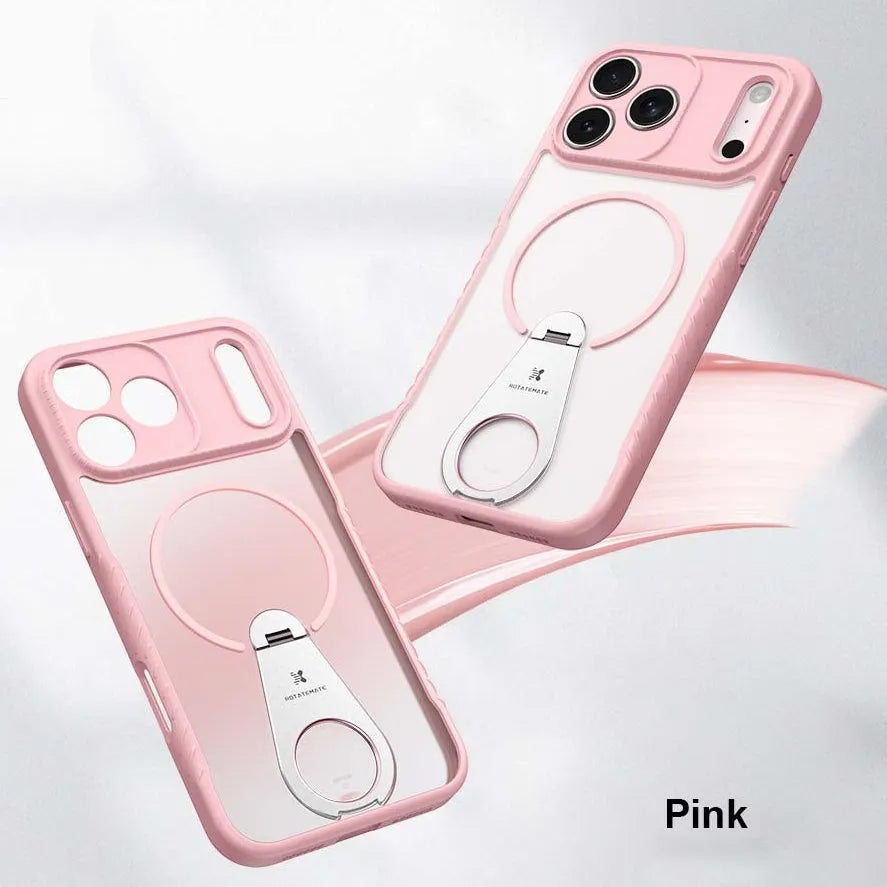 For Apple iPhone 17 Xundo ROTATEMATE Magsafe Ring Case Pink