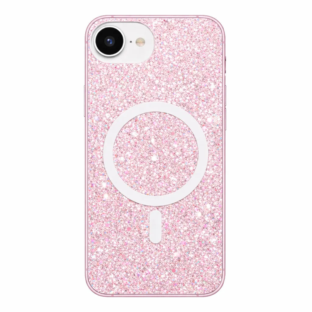 For Apple iPhone 17E Symmetry Magsafe Glitter Case Pink