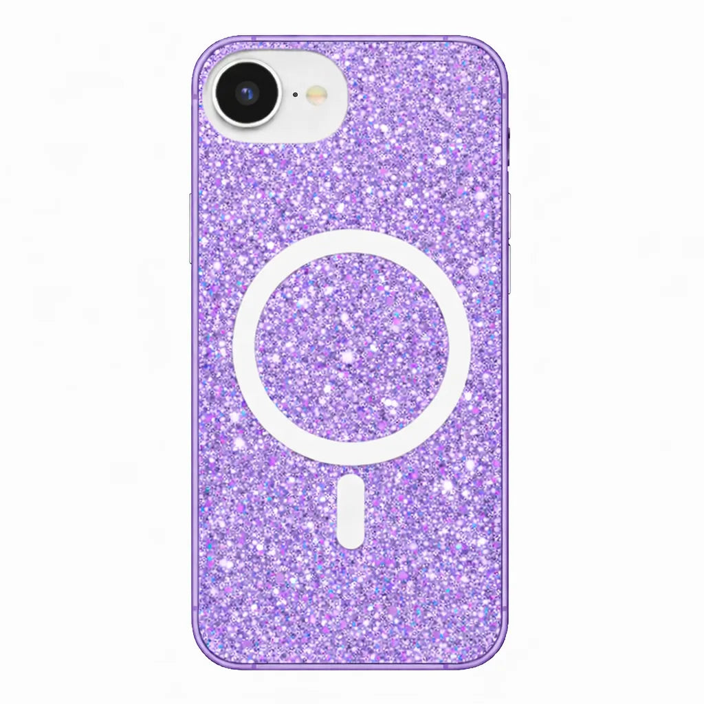For Apple iPhone 17E Symmetry Magsafe Glitter Case Purple