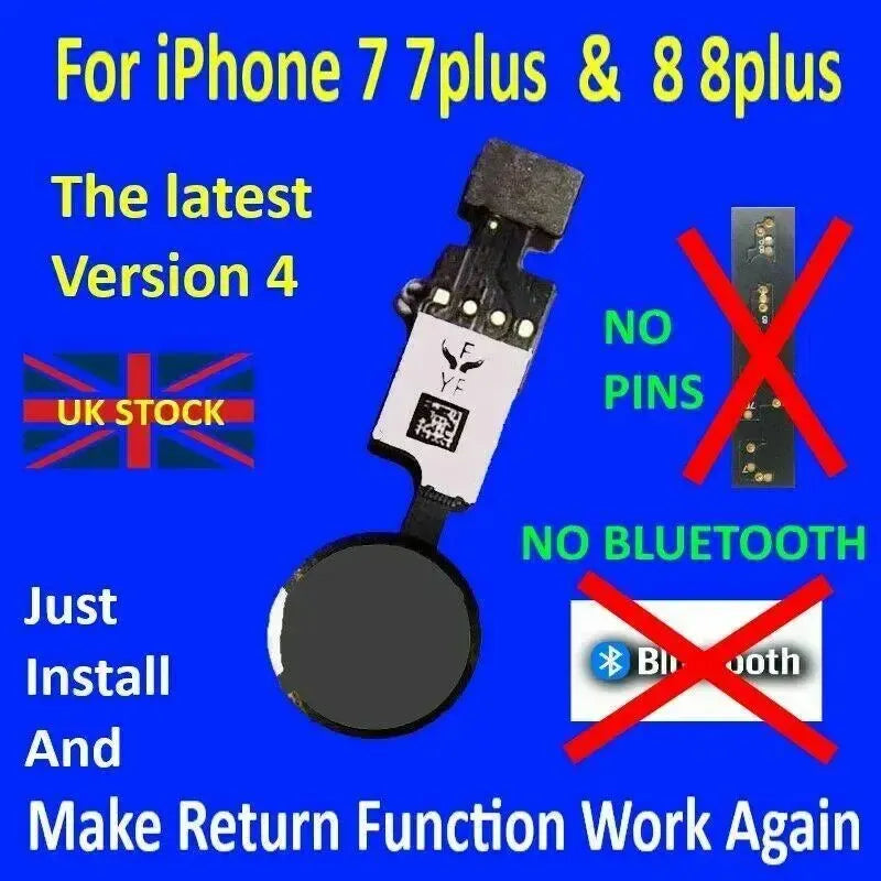 For Apple iPhone SE 3rd Gen 2022 Home Button YF 4th Gen Flex Cable - Black
