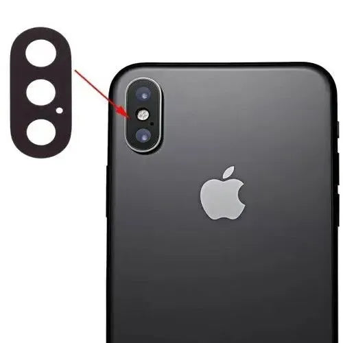 For Apple iPhone X Rear Back Camera Lens Glass & Adhesive