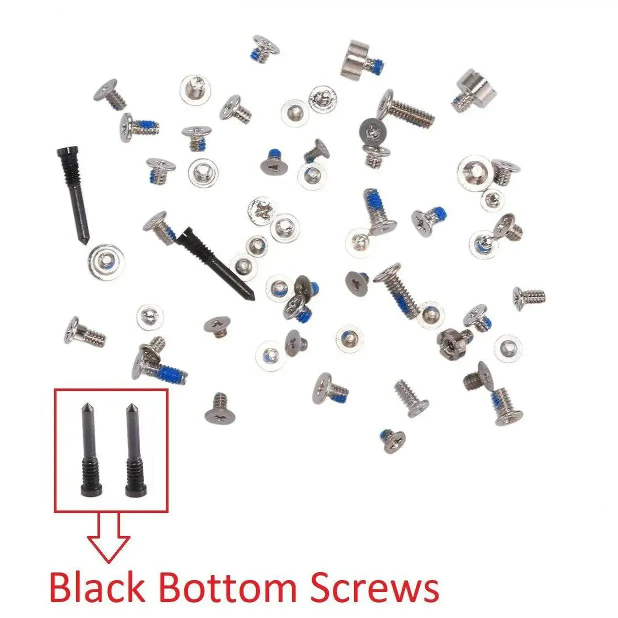 For Apple iPhone X Screws Full Set Black
