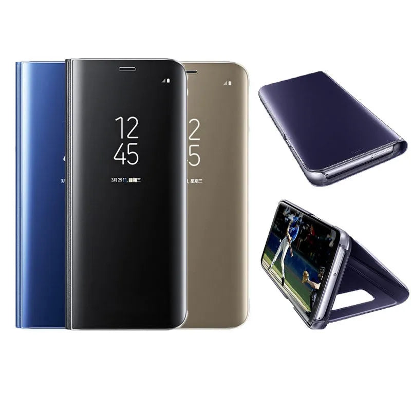 For Apple iPhone XS Max Clear View Standing Wallet Case Black