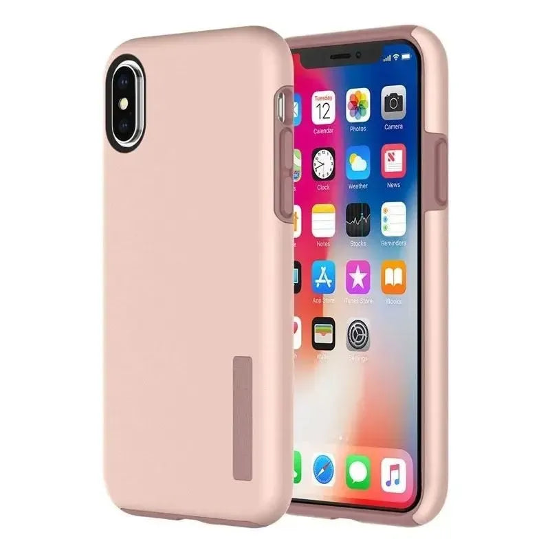 For Apple iPhone XS Max Dual Pro Case Rose Gold
