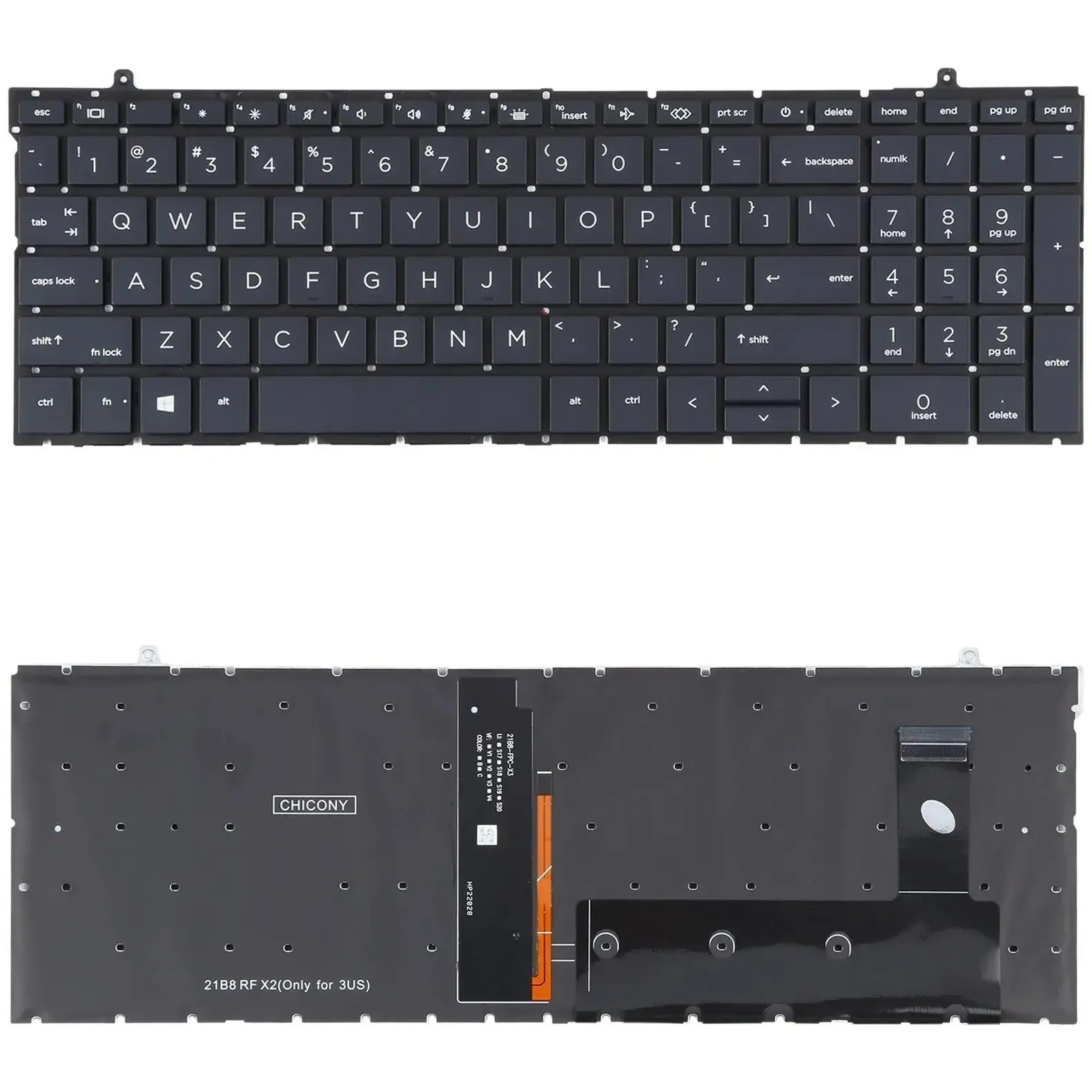 For HP ProBook 450 G9 455 G9 455R G9 HSN Q34C 4 US Version Keyboard