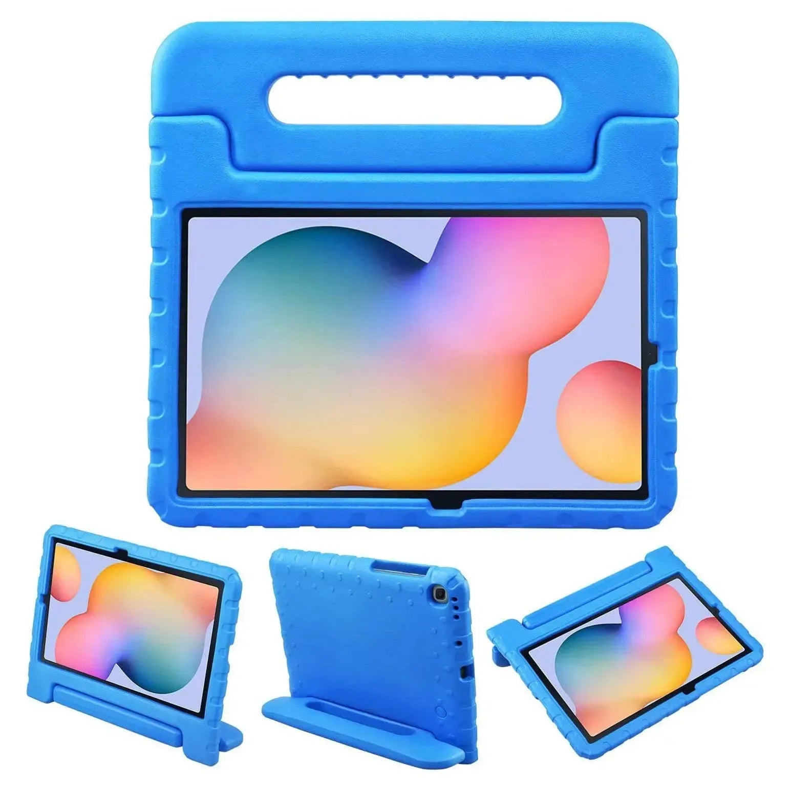 For Samsung Galaxy Tab S6 Lite 2022 Kids Case Shockproof Cover With Stand - Blue