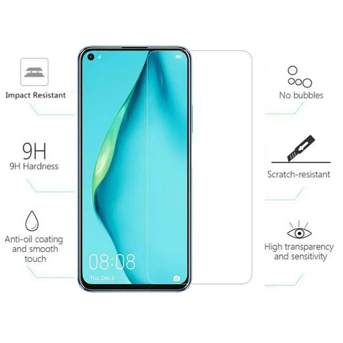 For Huawei P40 Lite Tempered Glass