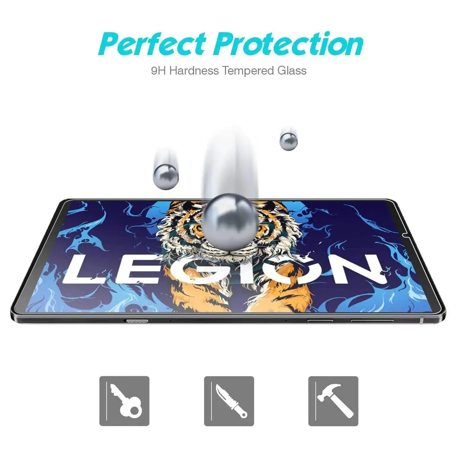 For Lenovo Legion Y700 Tempered Glass Screen Protector