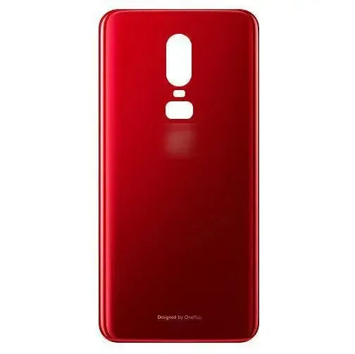 For OnePlus 6 Battery Cover Rear Glass Replacement With Adhesive Red