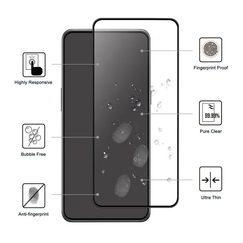 For OnePlus Ace Pro Full Coverage 9D Tempered Glass