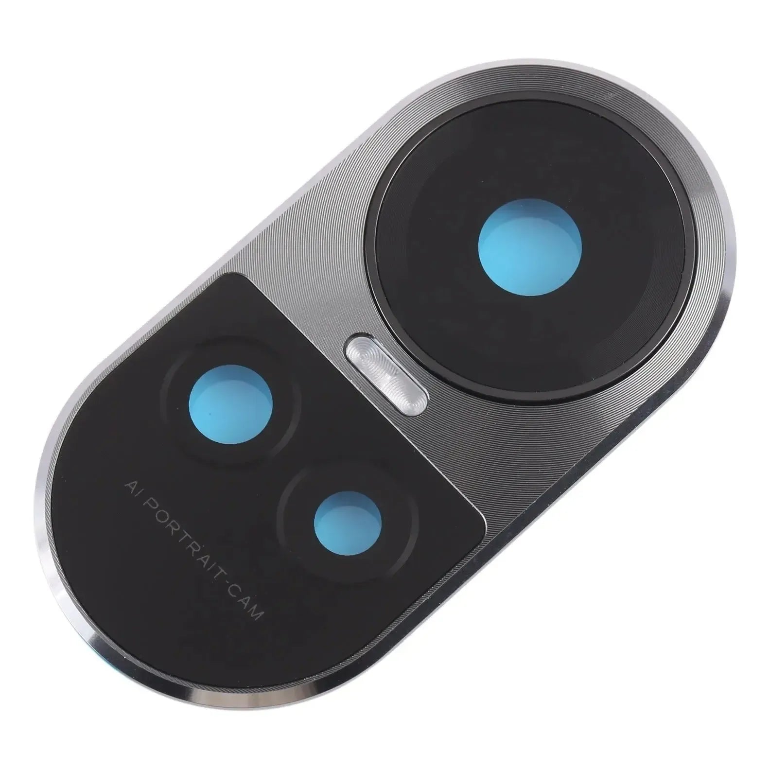 For Oppo Reno 10 Global Camera Lens Glass Cover With Frame Grey