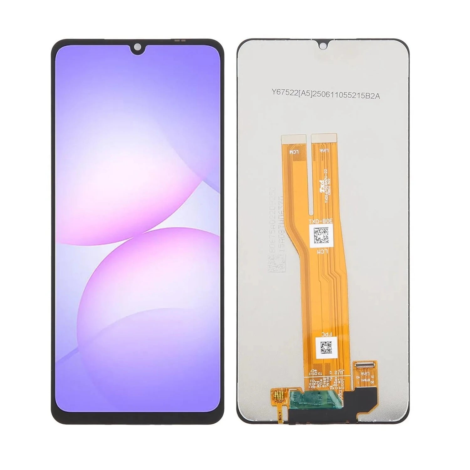 For Samsung Galaxy A07 4G SM-A075F Replacement LCD Touch Screen Assembly - Black