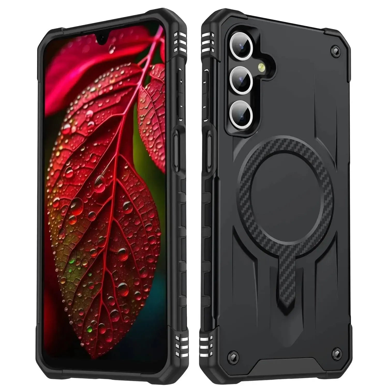 For Samsung Galaxy A36 / A56 Starship Magsafe Magnetic Case Black