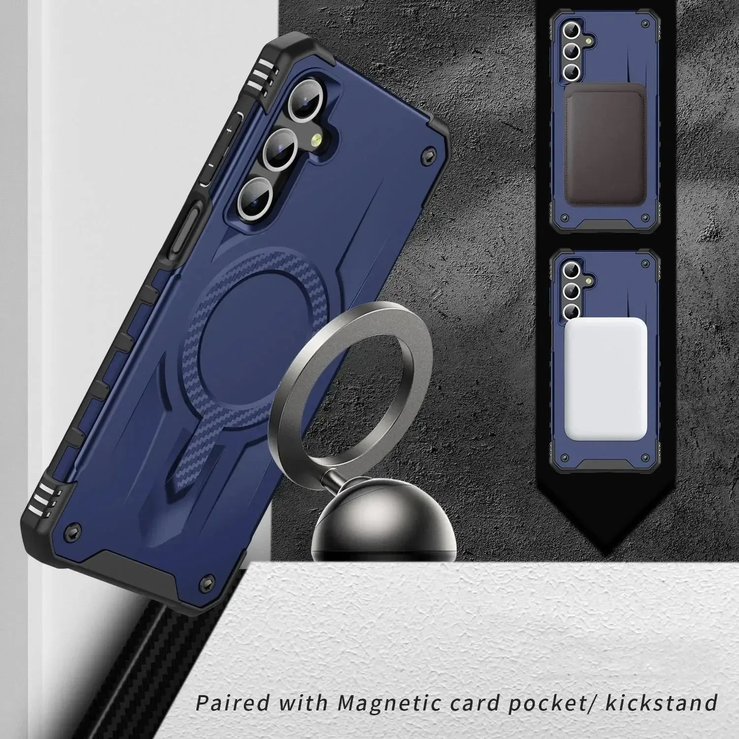 For Samsung Galaxy A36 / A56 Starship Magsafe Magnetic Case Blue