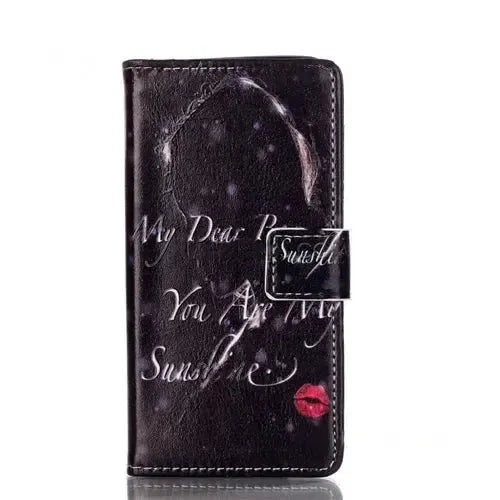 For Samsung Galaxy A5 2016 A510F Wallet Case Design My Dear Boy Red Lips