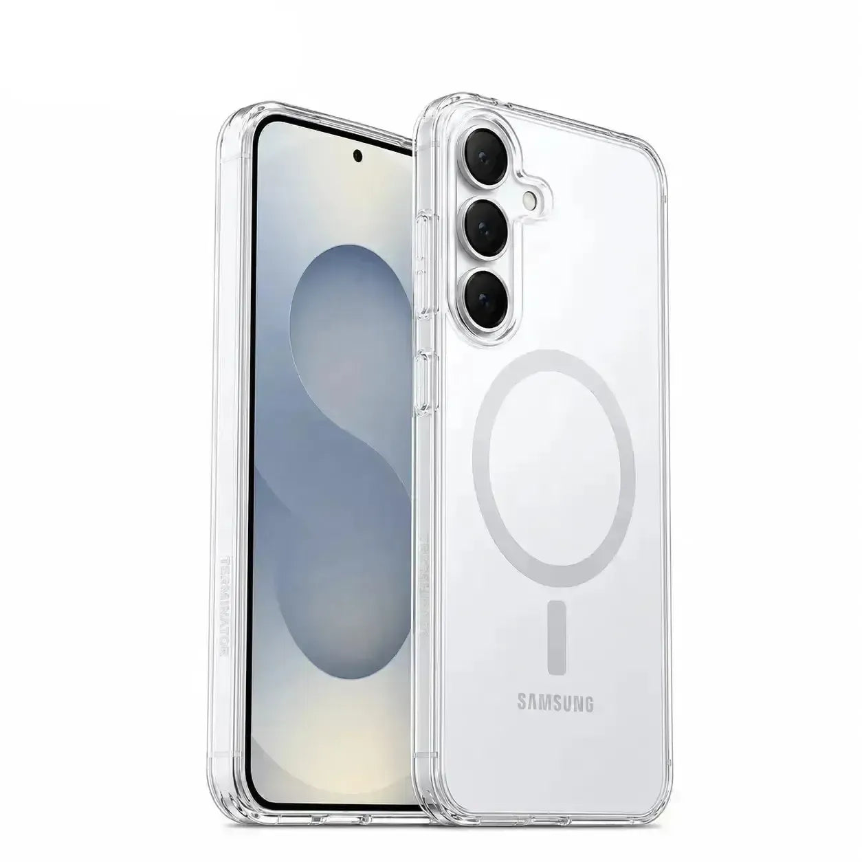 For Samsung Galaxy A57 Magsafe Terminator Axis Design Case Transparent