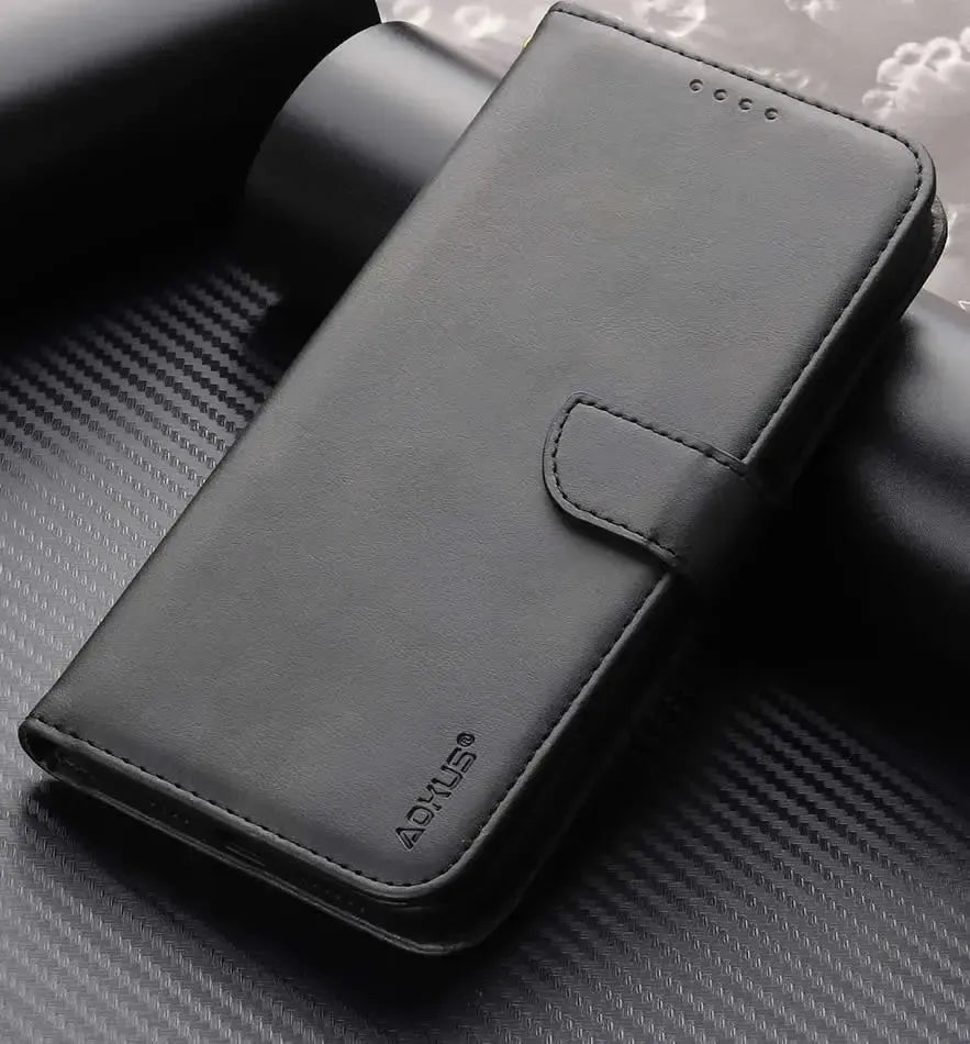 For Samsung Galaxy A57 Premium Wallet Case Black