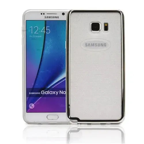 For Samsung Galaxy Note 5 N920 Gel Case Glitter Silver