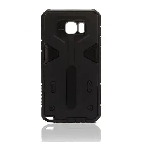 For Samsung Galaxy Note 5 N920 Hard Case 2-in-1 Plastic + TPU Hybrid Phone Cover Black