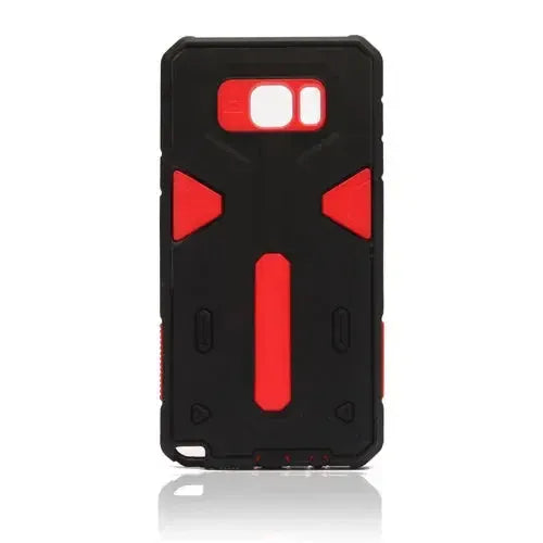 For Samsung Galaxy Note 5 N920 Hard Case 2-in-1 Plastic + TPU Hybrid Phone Cover Red