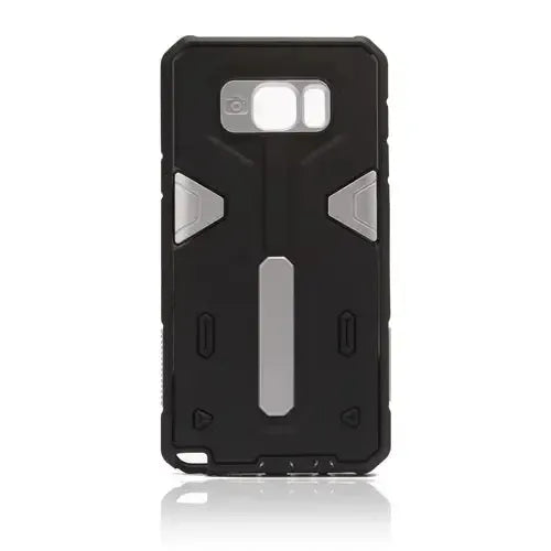 For Samsung Galaxy Note 5 N920 Hard Case 2-in-1 Plastic + TPU Hybrid Phone Cover Silver