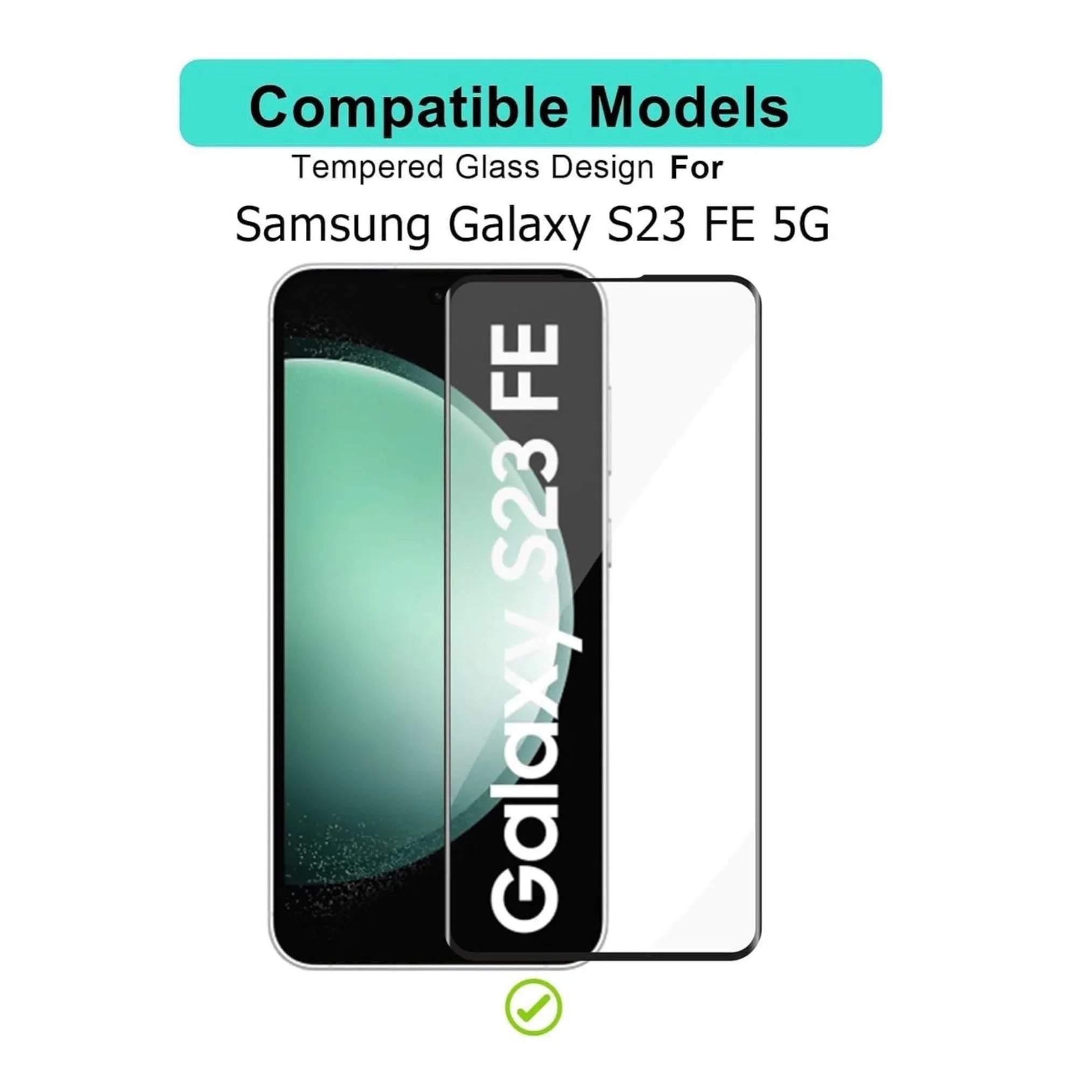 For Samsung Galaxy S23 FE Full Coverage 5D Tempered Glass / Screen Protector