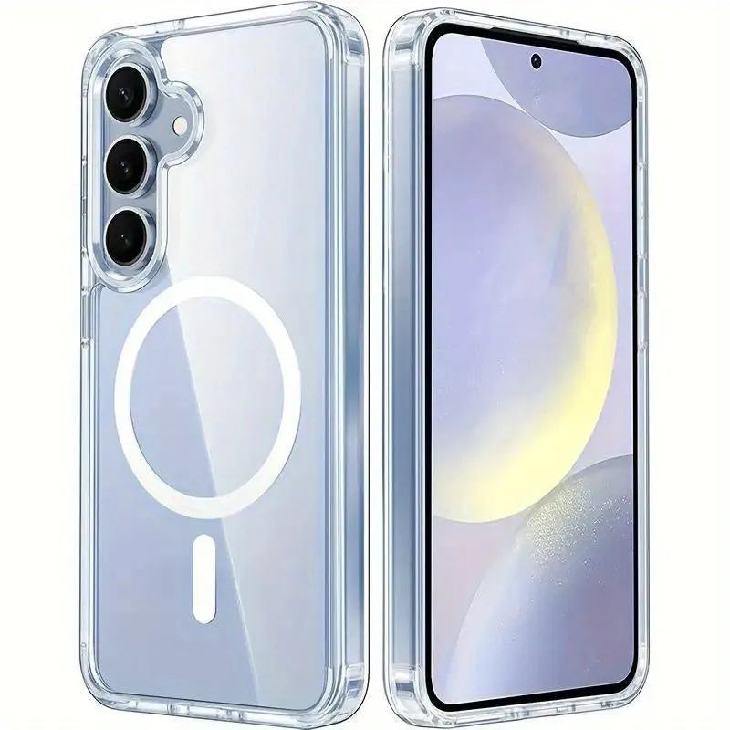 For Samsung Galaxy S24 FE Crystal Magnetic Magsafe Case